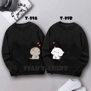 Áo đôi thu đông phối màu đẹp, áo sweater nam nữ phong cách Hàn Quốc