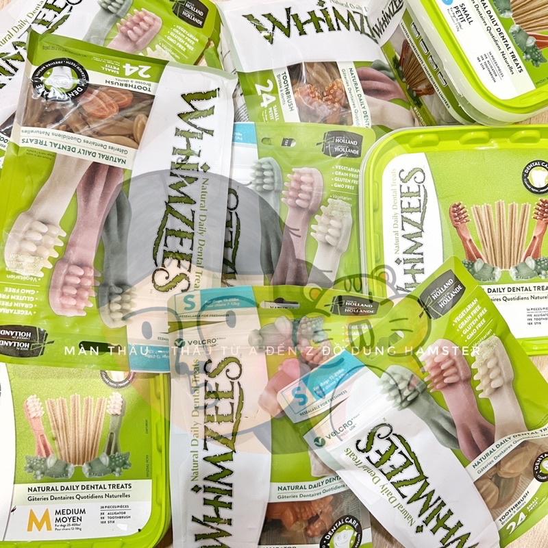 Whimzees Bàn chải XS dành cho Hamster mài răng