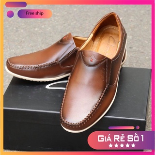 Giày lười nhập khẩu Thái Lan, da bò thật 100%