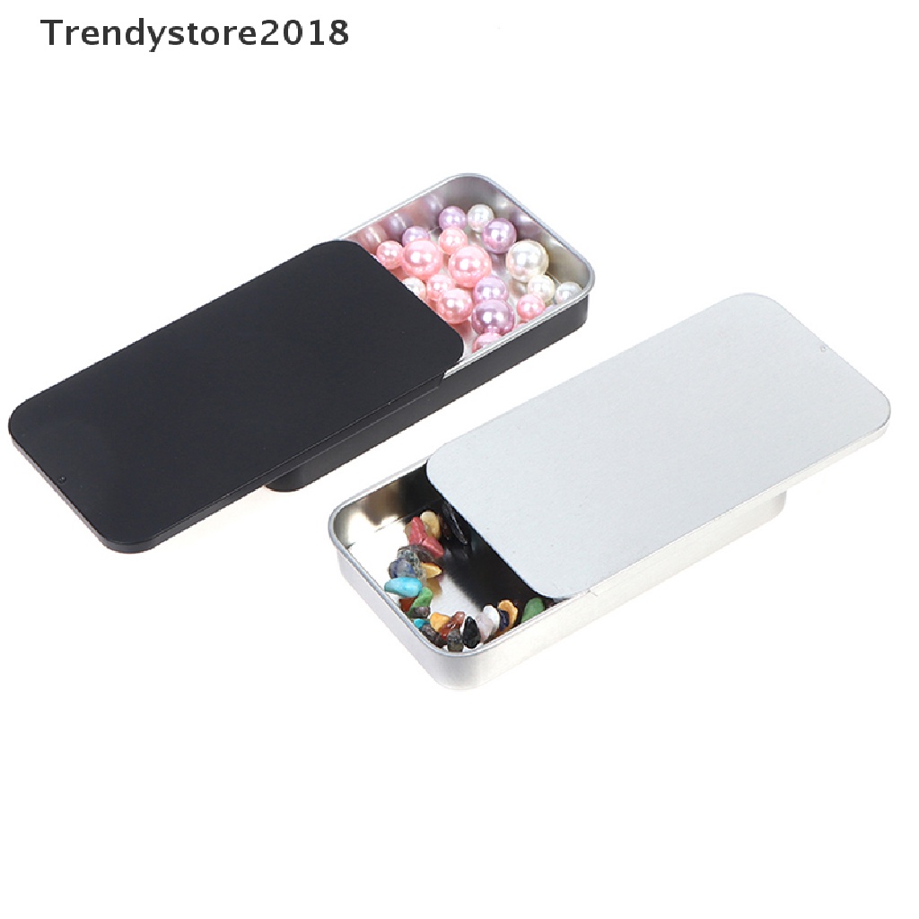 1 hộp đựng tiền xu bằng thiếc nhám có nắp trượt 2018