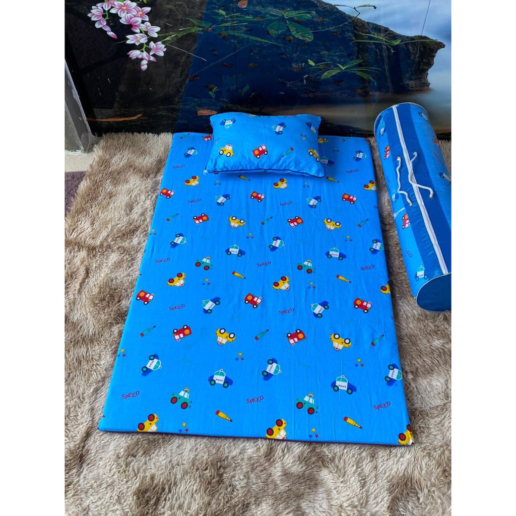 [THÁCH THỨC GIÁ TOÀN QUỐC] SET ĐỆM TRẺ EM 3 MÓN KÈM GỐI VÀ GỐI ÔM. SET ĐỆM CHO TRẺ ĐI MẪU GIÁO - Có video