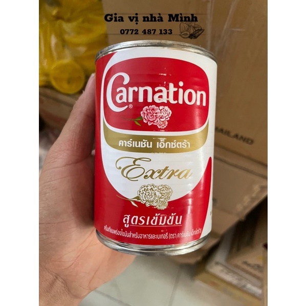 SỮA CARNATION-SỮA HOA HỒNG THÁI LAN-SỮA TAM HOA-NGUYÊN LIỆU PHA CHẾ LÀM TRÀ 385GR