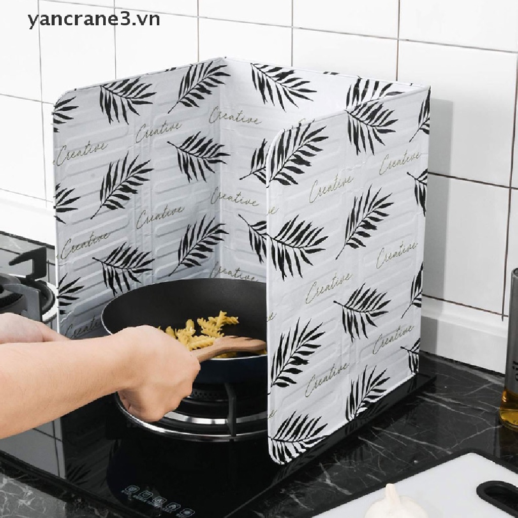 {Home} Kitchen Stove Foil Plate PreventOil Splash Cooking Hot Baffle Specialty Tool {yancrane3.vn}