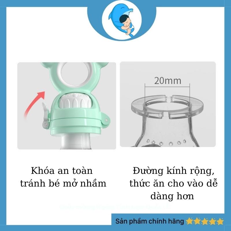 Túi nhai ăn dặm silicon chống hóc an toàn cho bé