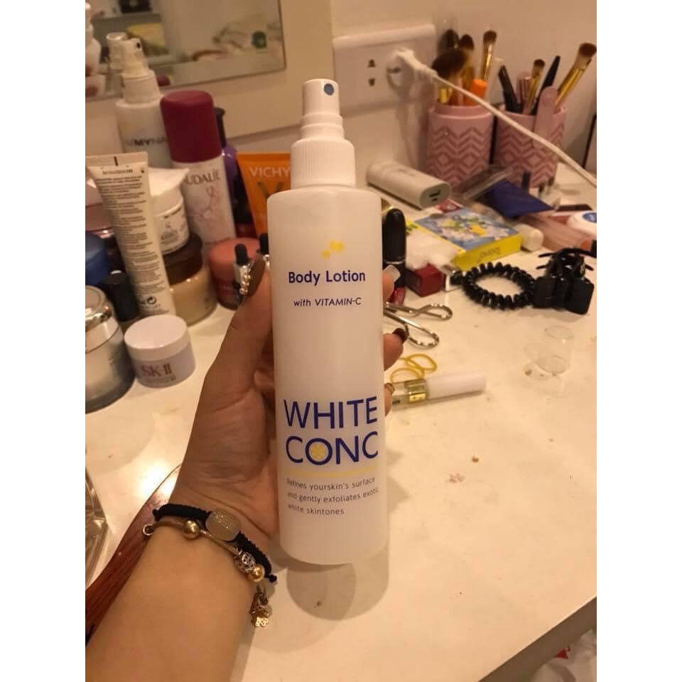 Xịt Dưỡng Trắng Da White Conc Body Lotion Vitamin C 245ml