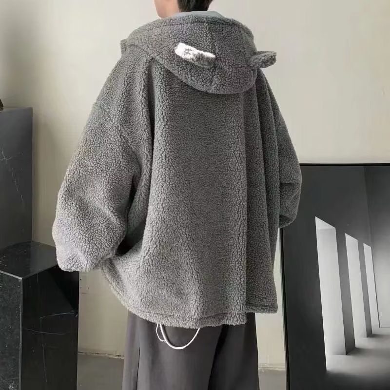 Áo Khoác Có Mũ Trùm Đầu Phong Cách Thời Trang Hàn Quốc Cho Cặp Đôi