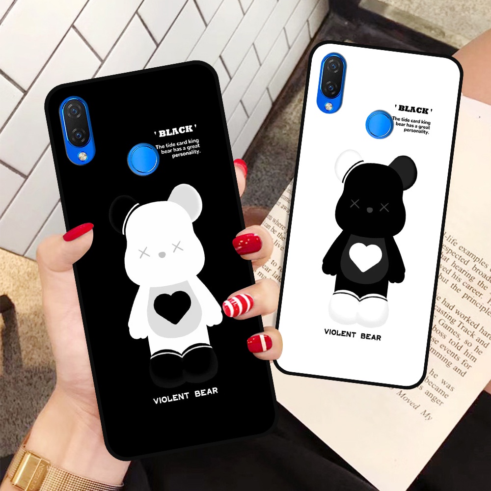 Ốp Huawei Nova 3 / Nova 3i in hình họa tiết Mountain, Be@rbrick dễ thương (T13 - T18)