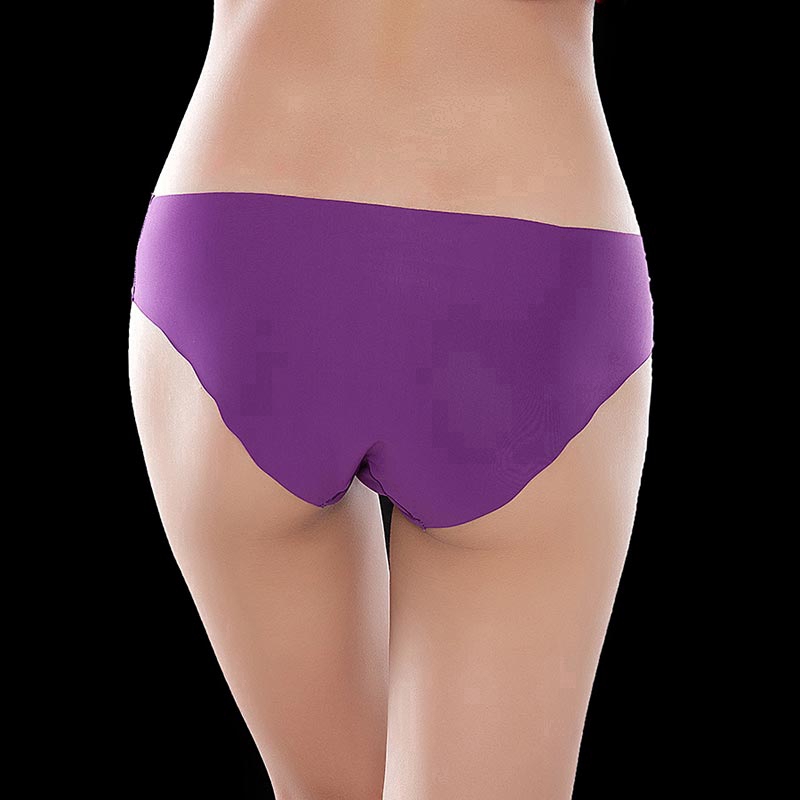 Quần lót ZXYOUPING lụa lạnh không hằn vết siêu mỏng mềm mại màu trơn size M-XL thời trang cho nữ