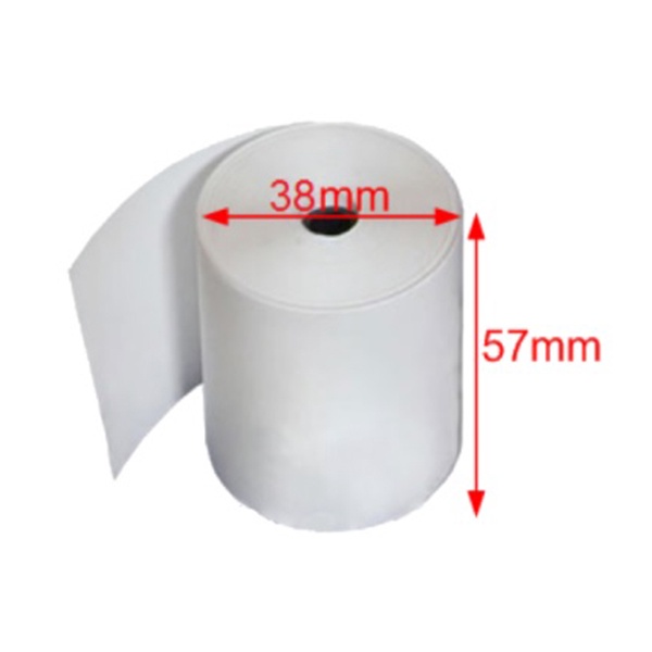 Giấy In Nhiệt K57x38mm Lõi 13cm (Dùng Cho Máy POS Cầm Tay) - Giấy in hoá đơn