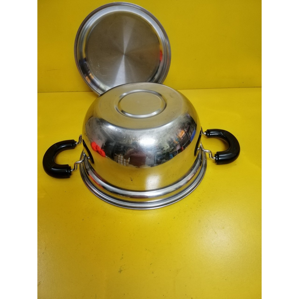 Nồi inox luộc nội địa Nhật (made in Japan), size 26cm, cao 13cm (mã 826), Dùng được bếp từ