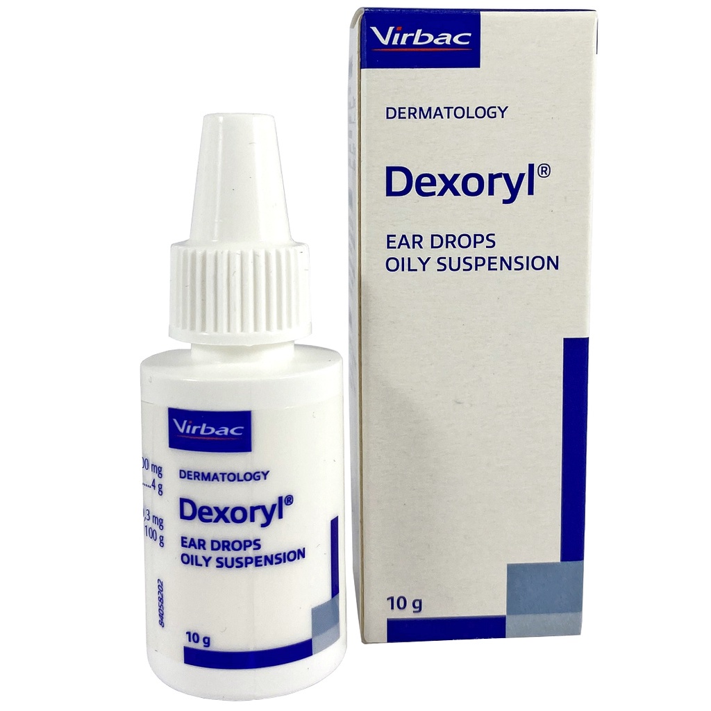 Chai Dung Dịch Nhỏ Viêm Tai Chó Mèo Virbac Dexoryl 10g - bảo vệ thú cưng khỏi viêm tai ve ghẻ - Huni petshop