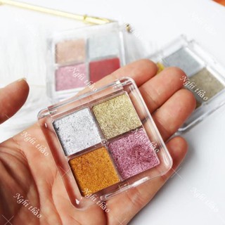 Bột tráng gương nén 4 màu trang trí móng