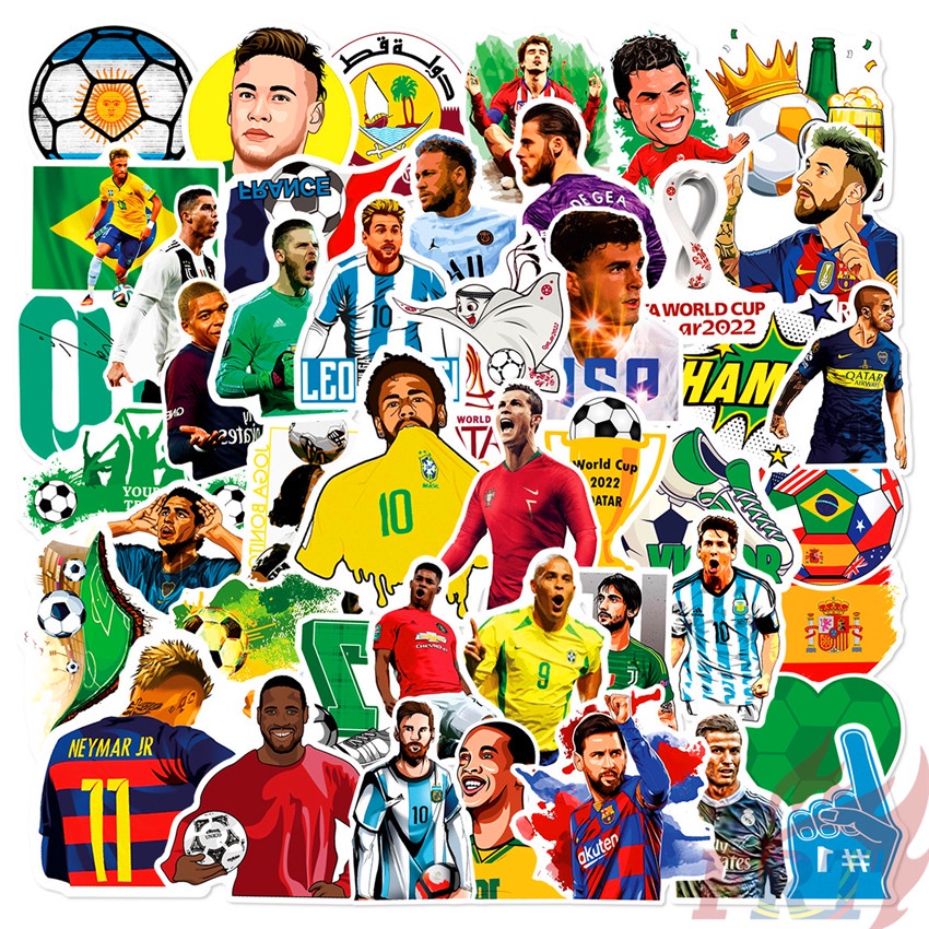 Bộ 100 Cái ❉ Sticker Dán Trang Trí Hình Quả Bóng Đá Xinh Xắn ❉ Sticker Doodle Dán Trang Trí Thời Trang Đa Ứng Dụng