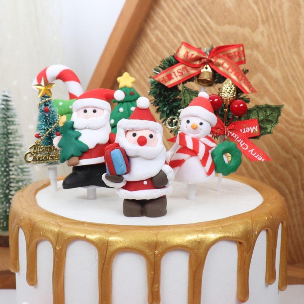 ESPO Búp Bê Trang Trí Bánh Kem Hình Ông Già Noel