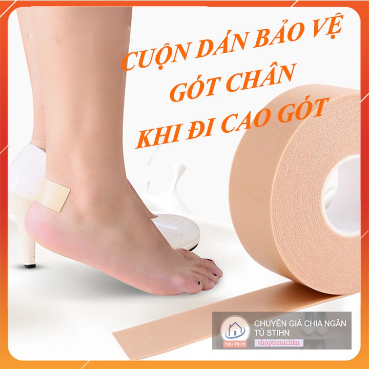 (Hoàn$) Cuộn Băng Keo Xốp Dán Gót Chân Chống Mòn Đau Chân (STIHN)