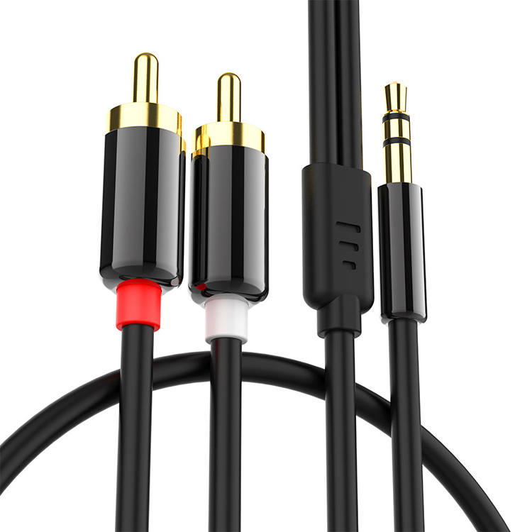 Bộ Khuếch Đại Âm Thanh Chuyển Đổi Từ 1 Đầu Cắm Sang 2 Giắc Cắm 3.5mm Rca Cho Điện Thoại / Máy Tính