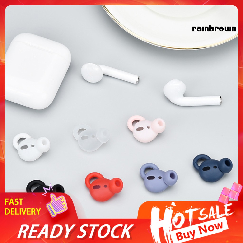 Set 2 Nút Silicone Chống Trượt Cho Tai Nghe Airpods 1 / 2