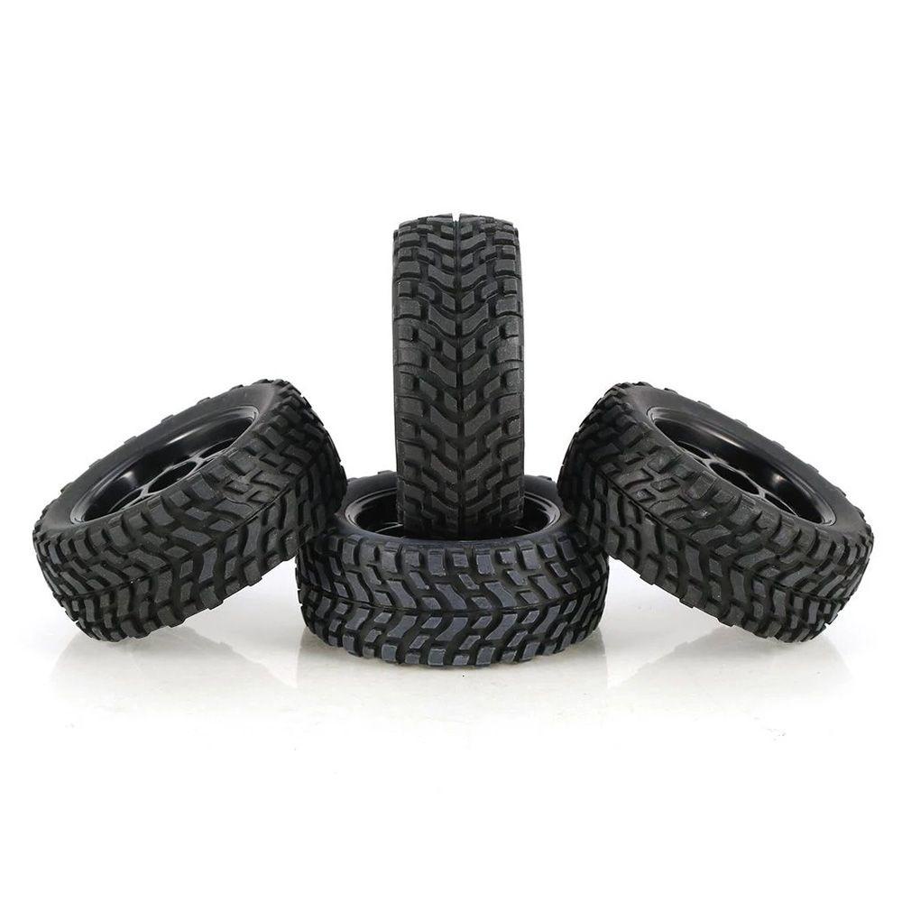 Set 2 / 4 Bánh Xe Cao Su 75mm Dành Cho Xe Ô Tô Đồ Chơi MN99S MN90 MN86