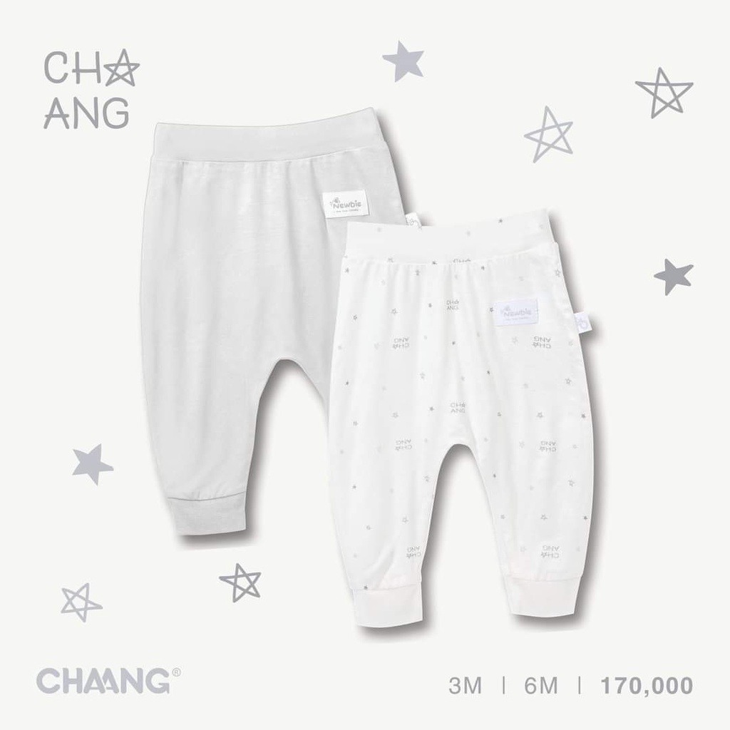 Chaang set 2 quần dài cotton cho bé trai bé gái sơ sinh mềm mịn