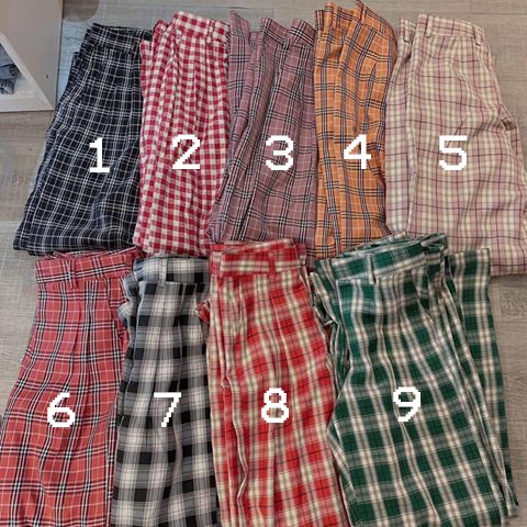 [Mã BDSTBD200 Giảm Ngay 20K] Quần Kẻ Suông Caro Form Thụng Dáng -  Quần Tây Culottes - Quần caro | BigBuy360 - bigbuy360.vn