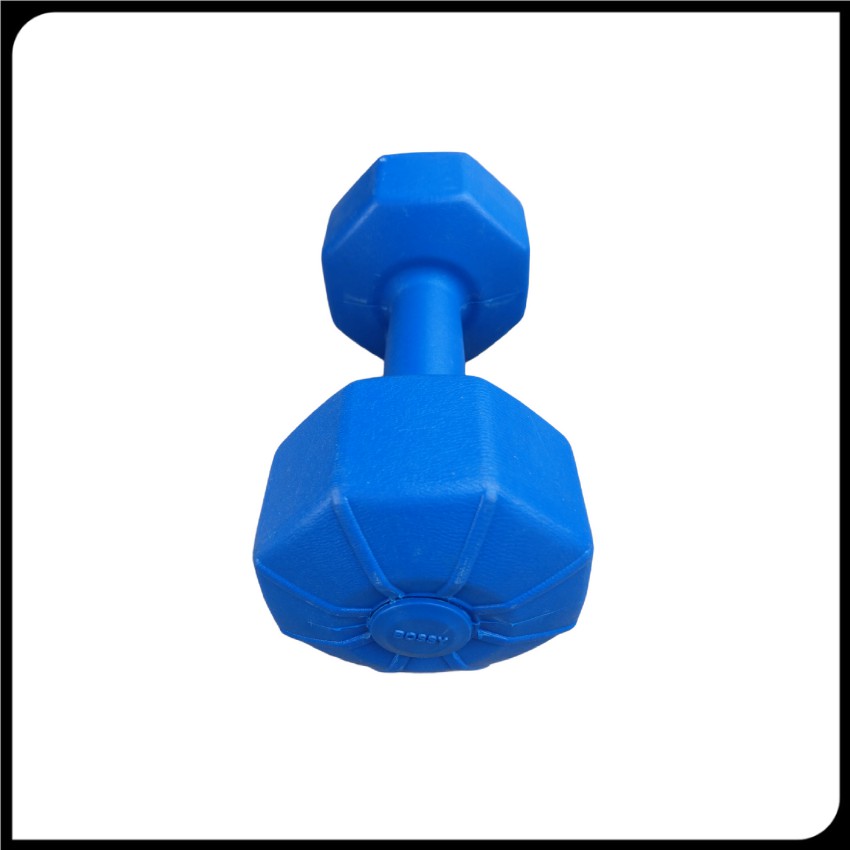 Tạ tay nhựa 2Kg Bộ gồm 2 cái bát giác màu xanh