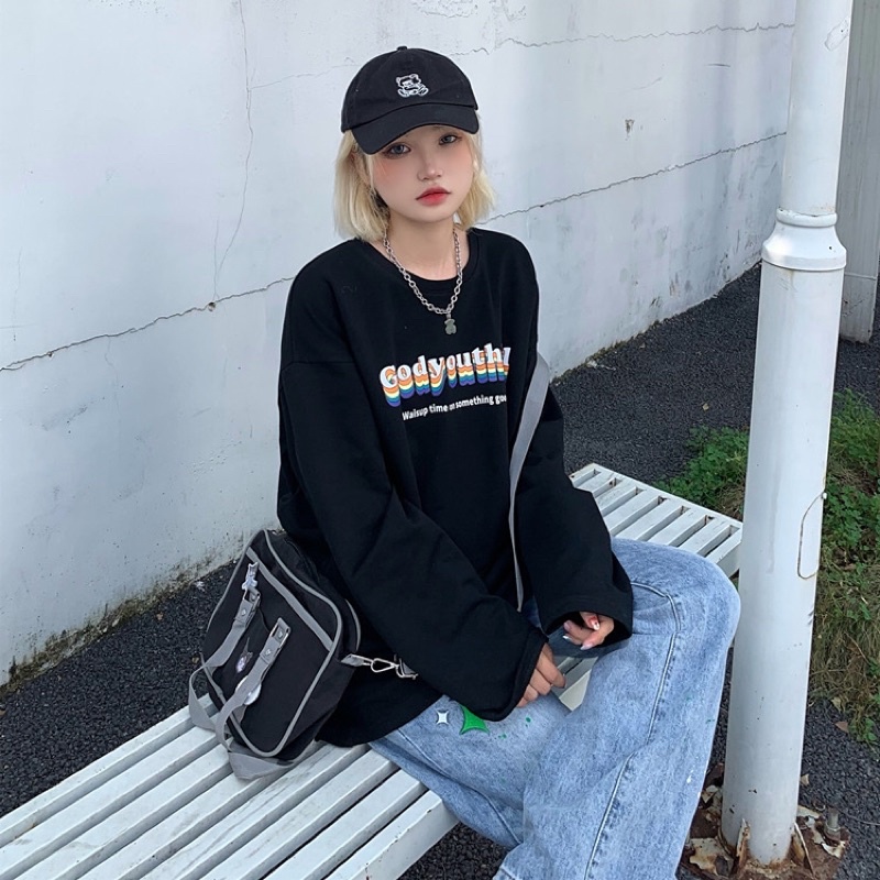 Áo thun dài tay nam nữ. áo phông dài tay unisex form rộng chất cotton dày đẹp mềm mịn in hình clody