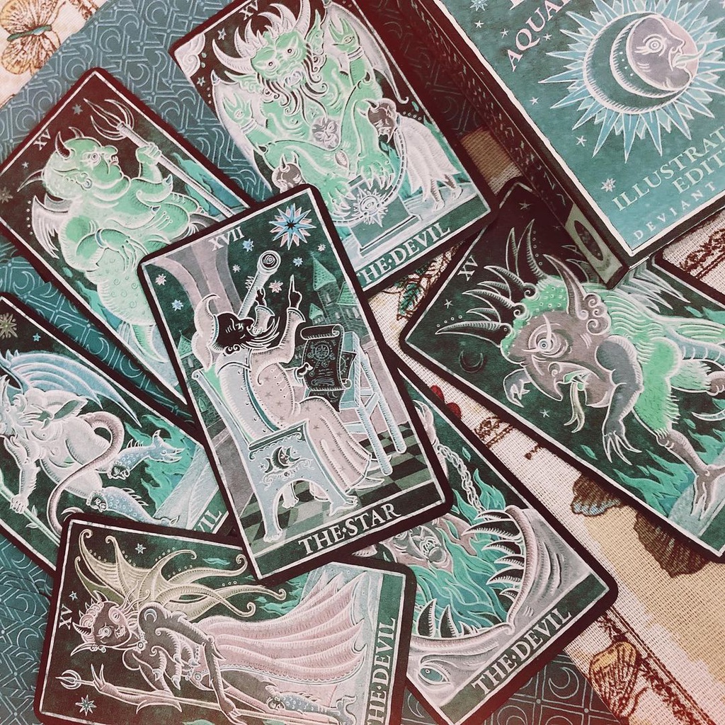 Bài Trionfi della Luna Tarot Aquadoxical Illustrated Pips Edition