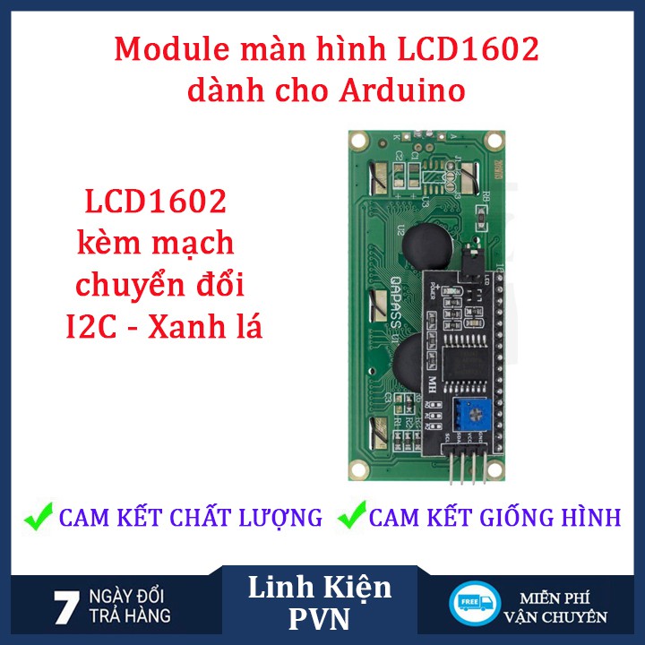 ✅ [CAM KẾT CHẤT LƯỢNG]  Module màn hình LCD1602 thích hợp mạch chuyển đổi - 2 màu