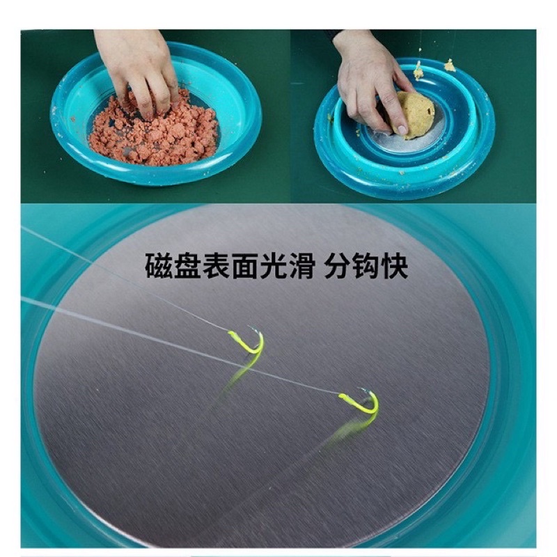 Thau trộn mồi silicon có thể gấp gọn- thau trộn mồi