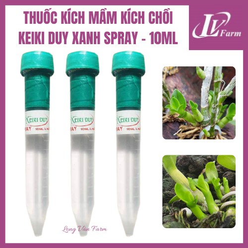 KEIKI DUY XANH SPRAY 10ml - Thuốc Phun Kích Mầm Kích Chồi Kích Kie Cho Hoa Lan, Cây Cảnh