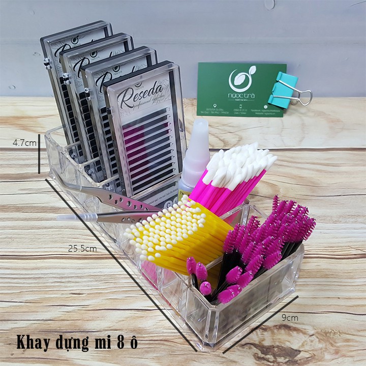 Khay đựng make up 8 ô