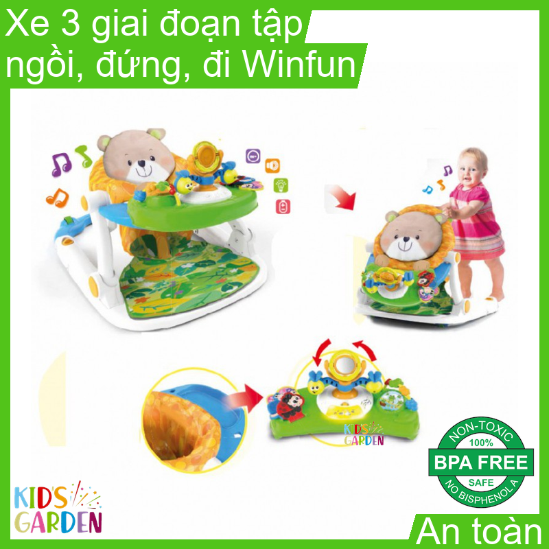 Xe tập đi 2 trong 1 có nhạc 000859-NL hiệu Winfun