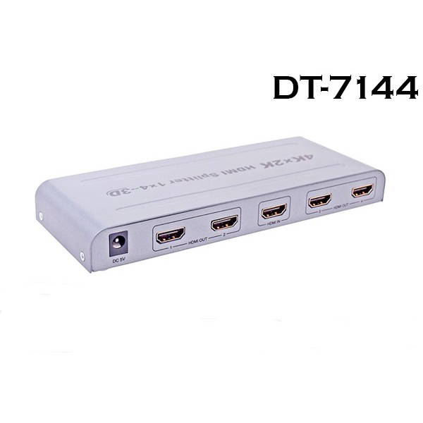 Bộ chia 1 HDMI ra 4 HDMI Dtech (DT7144A) chính hãng
