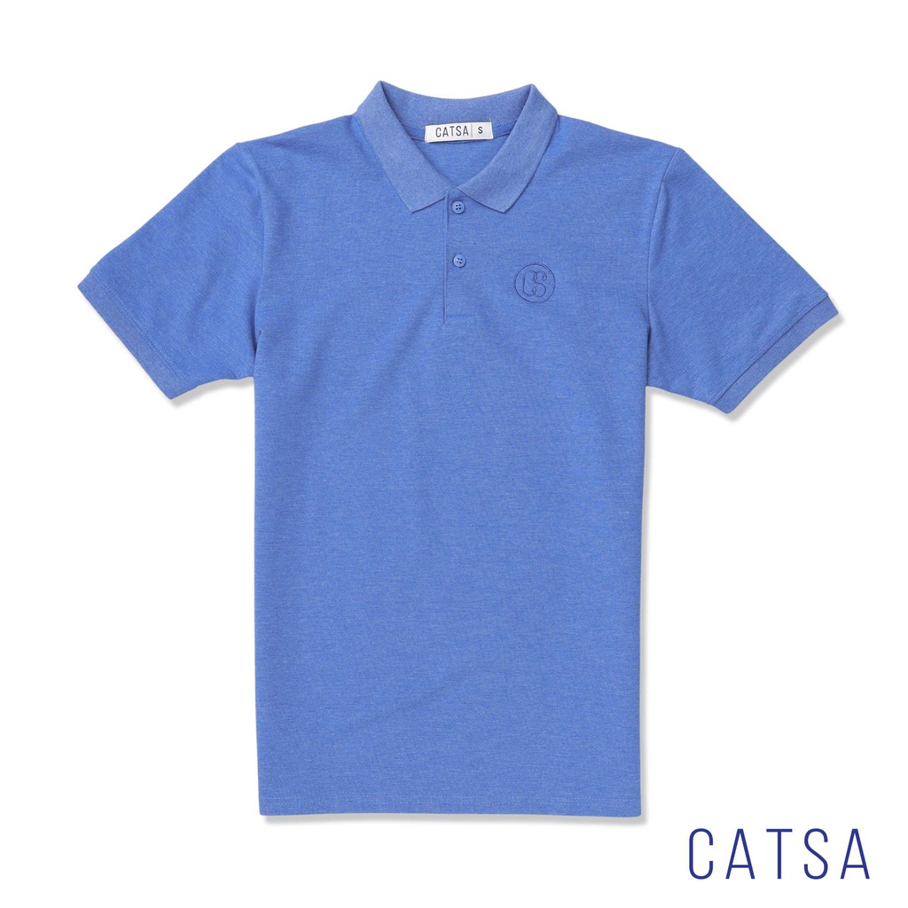 CATSA Áo thun polo nhiều màu thêu logo, chất thun cotton mặc thoải mái, thấm hút mồ hôi ATP165