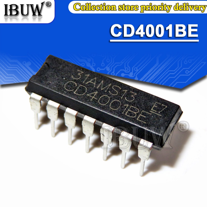Set 10 Chip Logic CD4001BE DIP14 CD4001 DIP-14 CD4001BD DIP