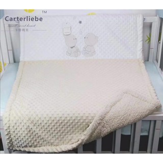 Chăn đắp lông cừu carter liebe cho bé