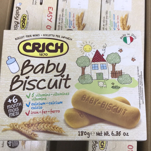 Bánh Ăn Dặm Baby Biscuite CRICH 6m+