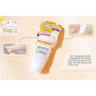 Tẩy da chết White conc Nhật Bản 180g