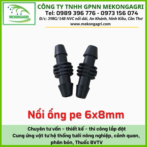 Nối ống pe 6x8mm (50 cái)