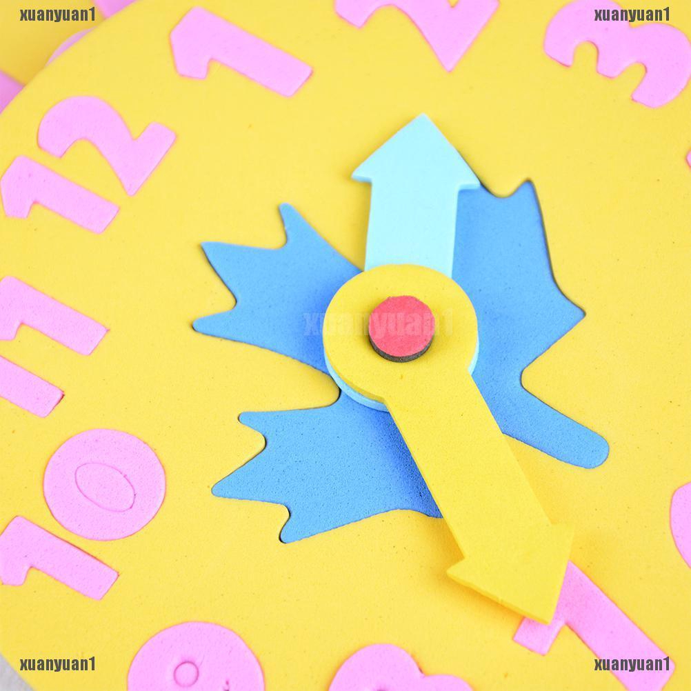 Đồng Hồ Xốp EVA Lắp Ghép Dễ Thương Cho Bé