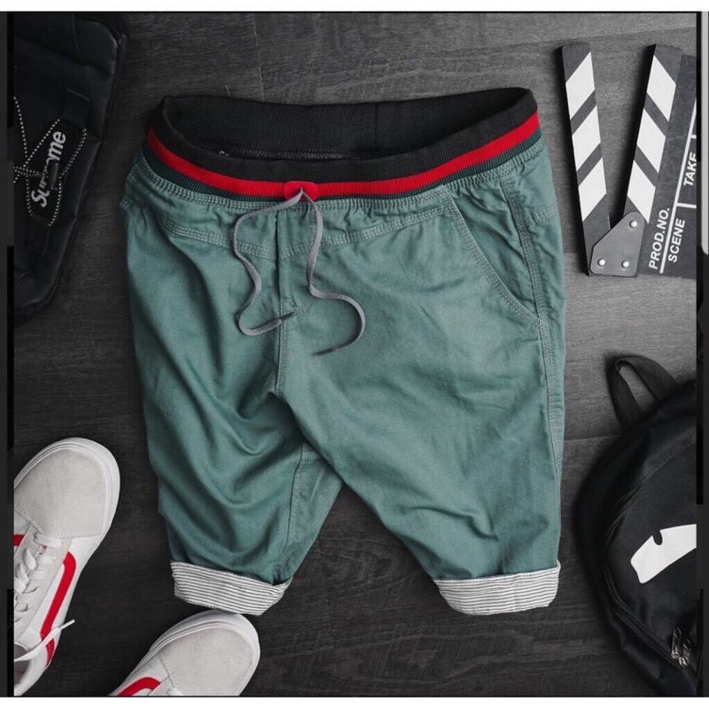 Quần Short Nam Lưng Thun Chất KaKi Đep LD06