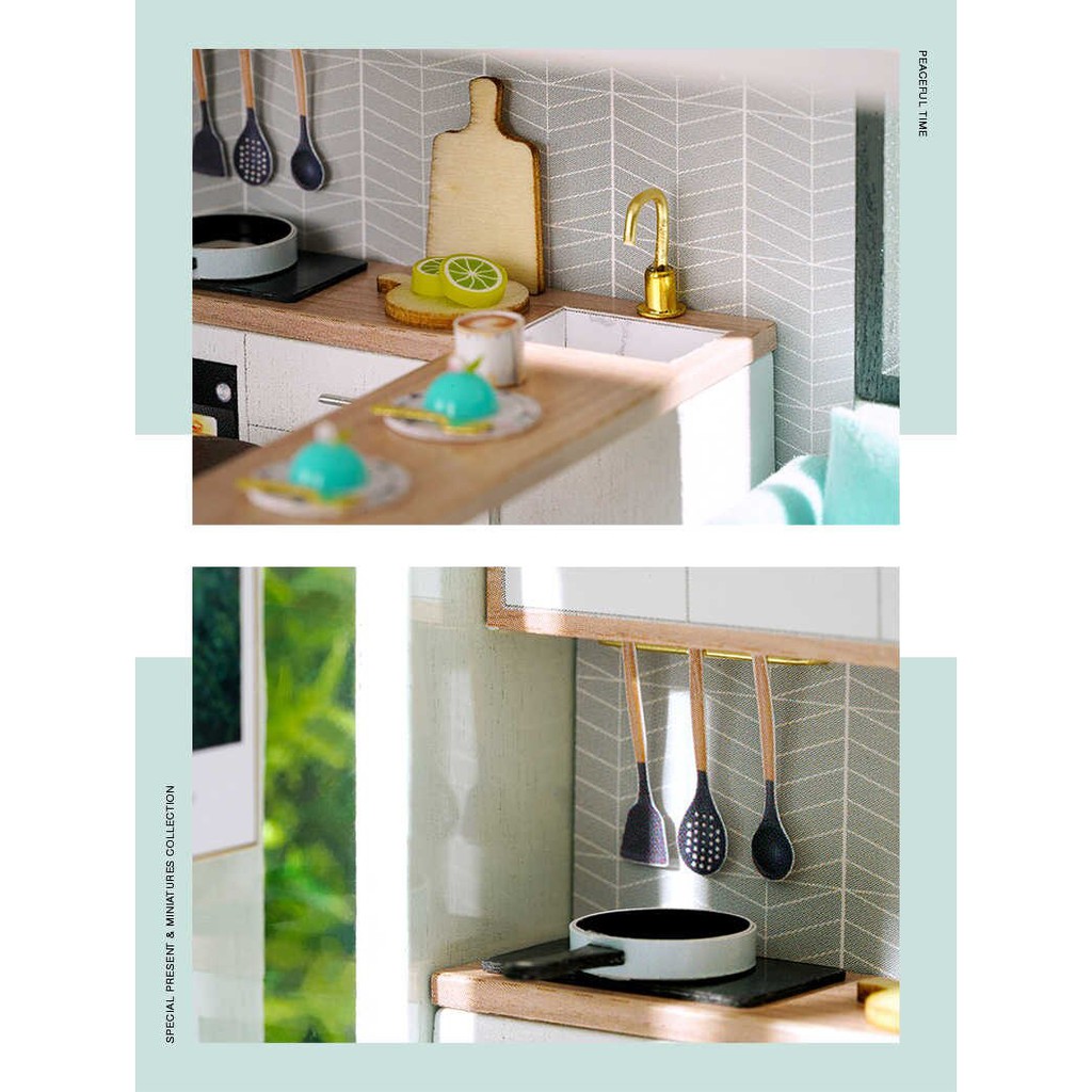 Mô Hình Nhà Gỗ DIY - Meet Happiness QL002