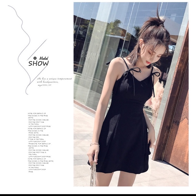 Đầm đen ulzzang
