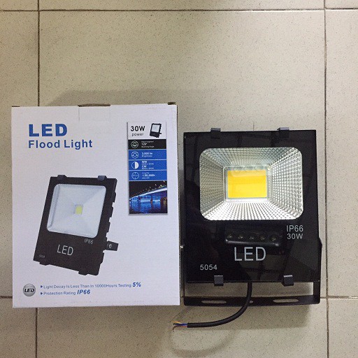 Đèn Pha Led 30w COB 5054 đủ công suất ánh sáng Trắng - Vàng