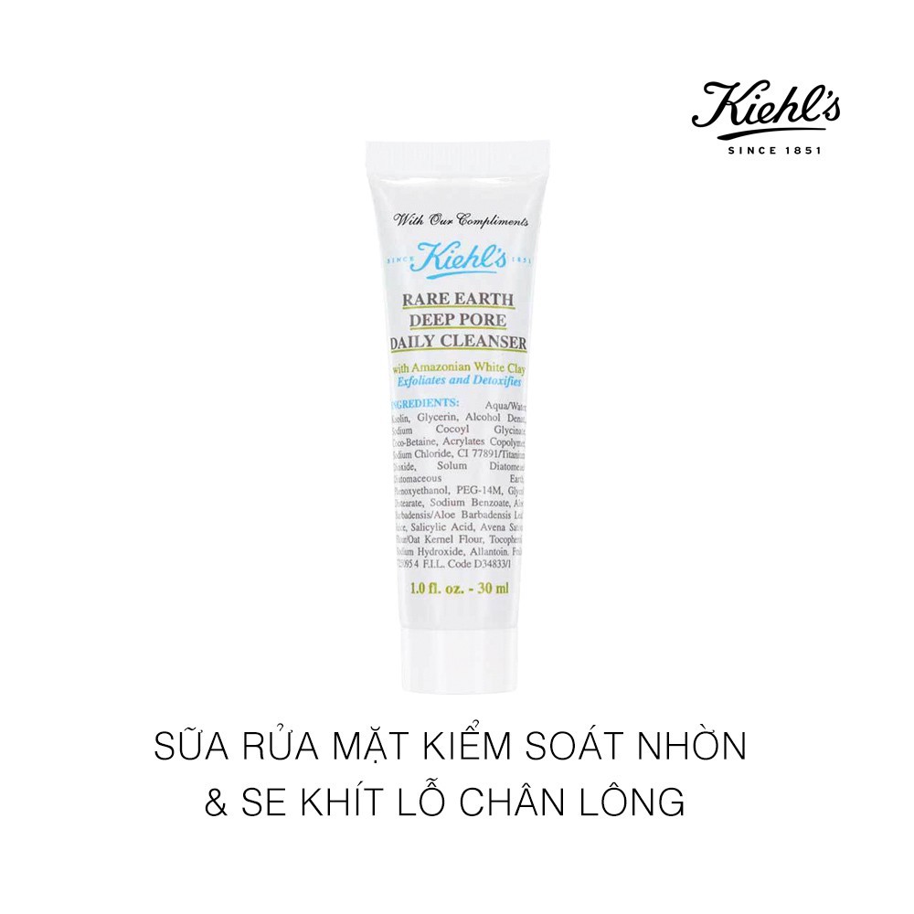 [Chỉ Bán Hàng Auth] Sữa rửa mặt KIEHL'S - Đất sét