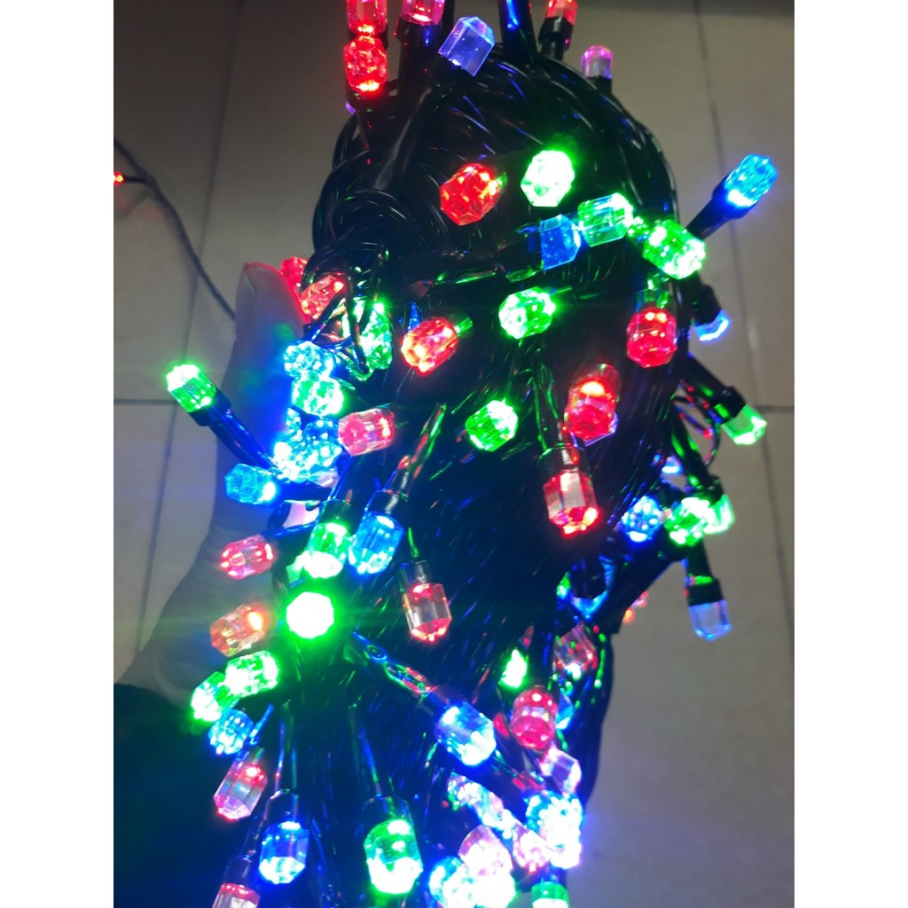 ⚡️ giao hoả tốc 2h tphcm⚡️Combo 10 Dây đèn Led chớp 20m/50m( nháy ) trang trí Noel, (xài Điện )