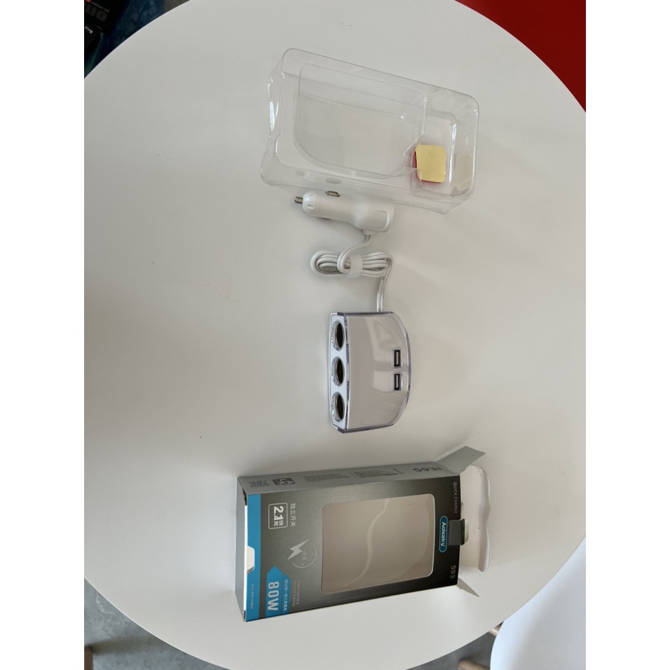 Bộ Chia Tẩu Sạc Xe Hơi Sạc Nhanh 3 tẩu và 2 cổng USB Sạc Nhanh 3.1A Công Suất 80W Cho Mọi Ô Tô 12V – 24V