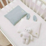 Gối Lõm Cho Bé, Gối Cho Bé Chống Méo Đầu Xuất Hàn Chất Vải Cotton Mềm Mại Thông Thoáng, Thấm Hút Mồ Hôi