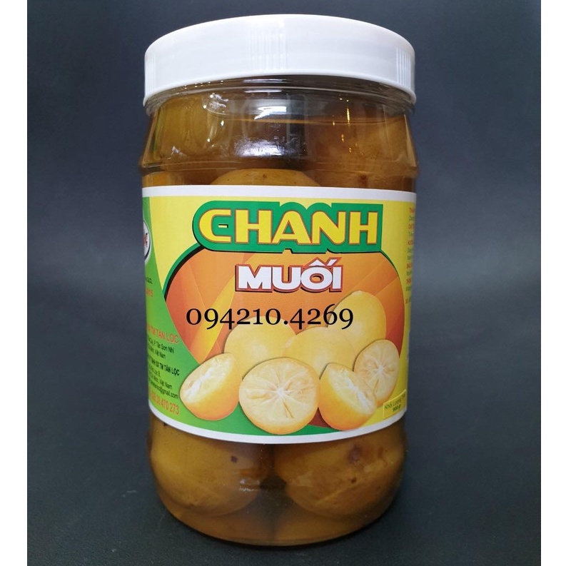 SẴN HÀNG- Chanh Muối Nguyên trái TẤN LỘC hộp 1kg -THƠM NGON GIẢI KHÁT NGÀY HÈ - tổng kho nguyên liệu
