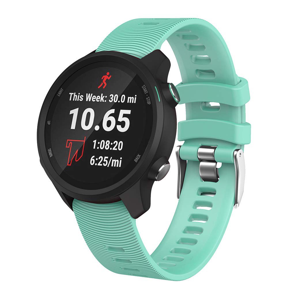 Dây Đeo Silicon Mềm Nhẹ Thoáng Khí Cho Đồng Hồ Thông Minh Garmin Forerunner 245